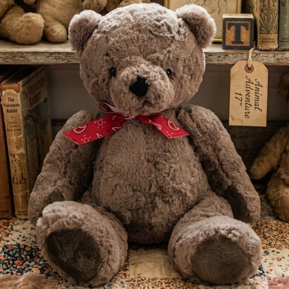 Animal Adventure Brown Teddy Bear 17" Floppy Soft Plush Stuffed Animal